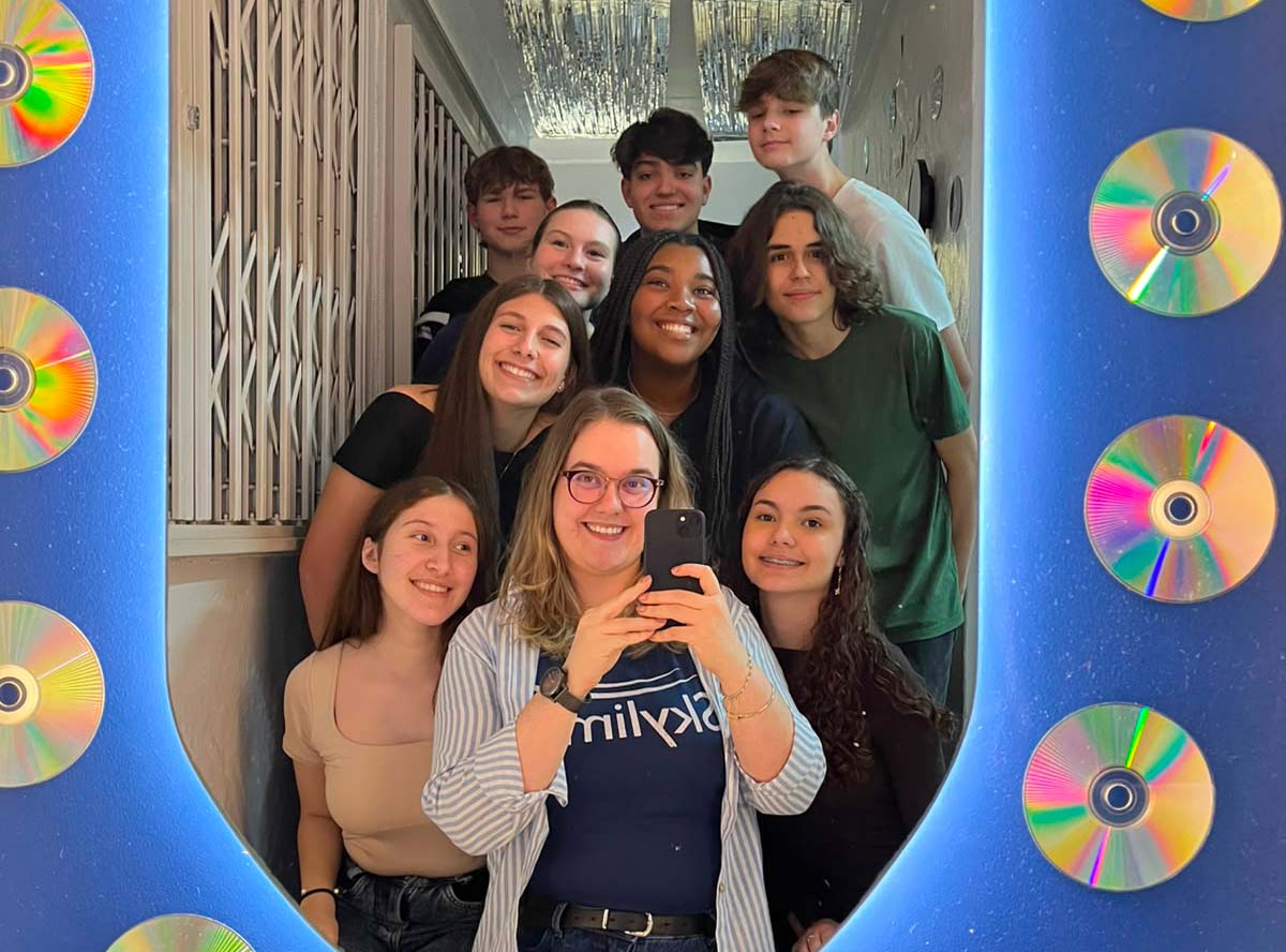 aluna mariana e sua turma